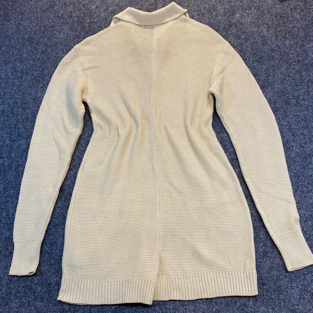 WeWoreWhat Tan Knit Romper Womens Small Long Sleeve Collared Sweater Shorts - Picture 5 of 10